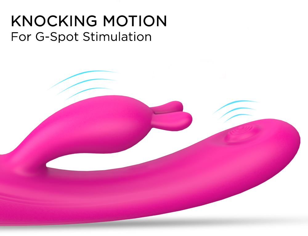 Vibrator Rabbit Candy 9 Intensitati Pulsatoare 23.1 cm USB Mov Mokko Toys, Nr. 5, Erotic24.ro