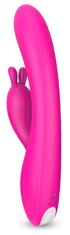 Vibrator Rabbit Candy 9 Intensitati Pulsatoare 23.1 cm USB Mov Mokko Toys, Nr. 2, Erotic24.ro