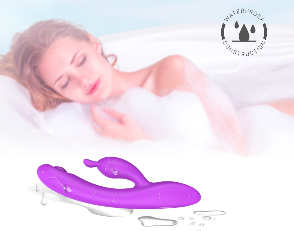Vibrator Rabbit Candy 9 Intensitati Pulsatoare  USB 23.1 cm USB Mov Mokko Toys, #9, Erotic24.ro