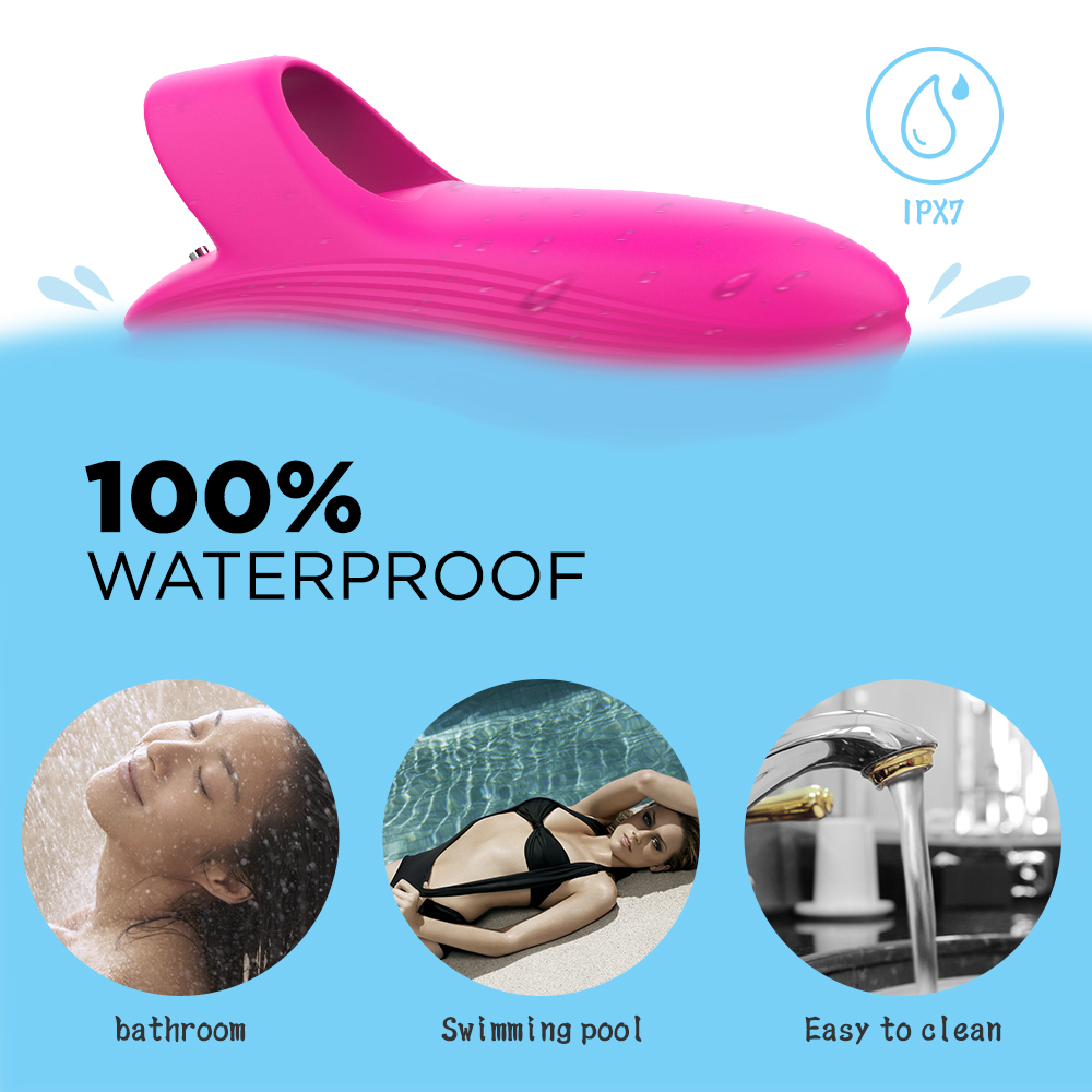 Vibrator pentru Deget Dory 9 Moduri Vibratii Silicon USB Roz Passion Labs, #9, Erotic24.ro