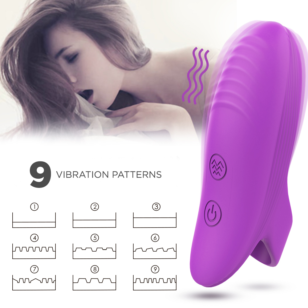 Vibrator pentru Deget Dory 9 Moduri Vibratii Silicon USB Mov Passion Labs, #7, Erotic24.ro