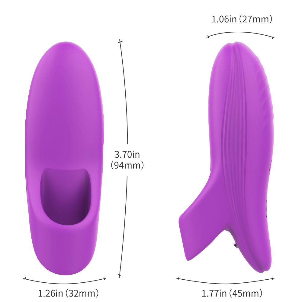 Vibrator pentru Deget Dory 9 Moduri Vibratii Silicon USB Mov Passion Labs, #3, Erotic24.ro