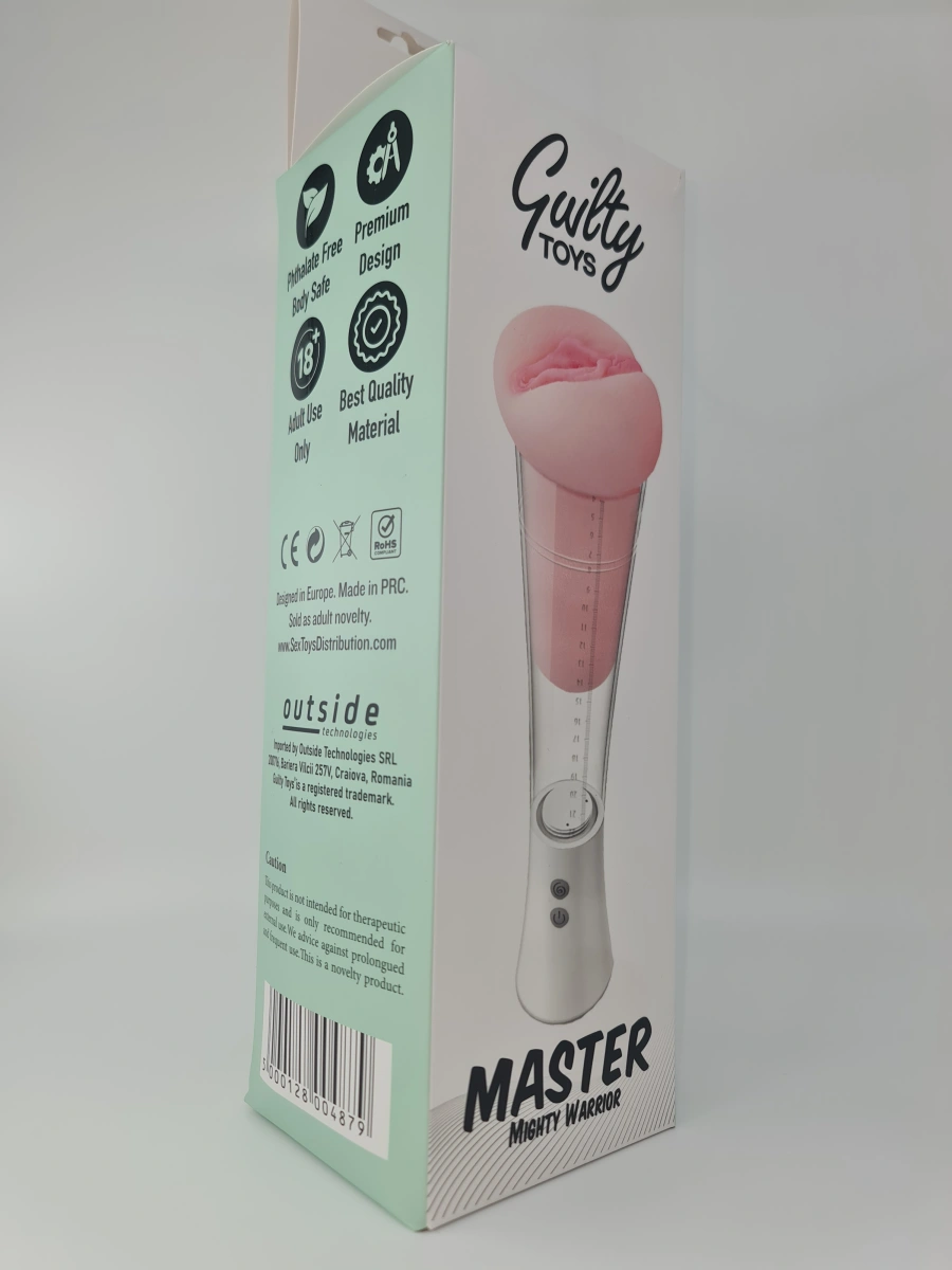 Masturbator Master Vibrating&Suction Vagina, TPE, Natural, 31.4 cm, Guilty Toys, #13, Erotic24.ro