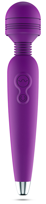 Vibrator Masaj Mini Wand Glamour 10 Moduri USB Mov Guilty Toys, Nr. 1, Erotic24.ro