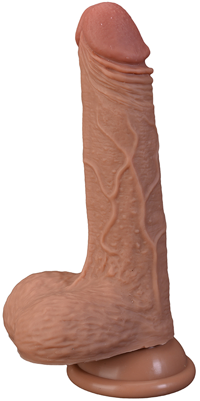 Dildo Realist Silicon Lichid Strat Dublu Kimberly Maro 18 cm Guilty Toys, Nr. 1, Erotic24.ro