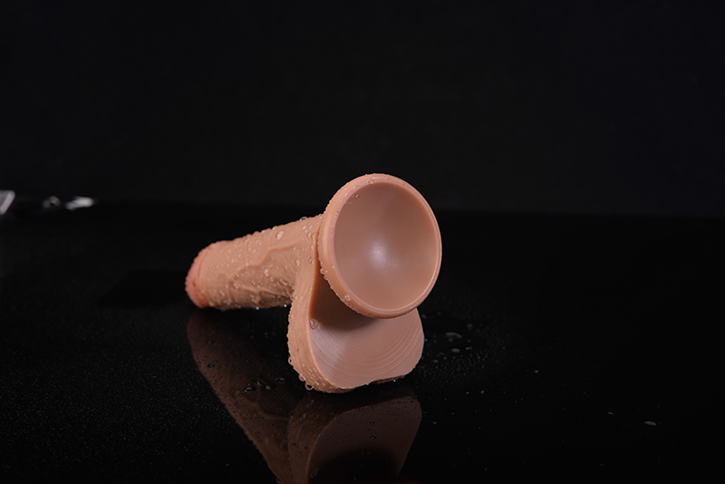 Dildo Realist Silicon Lichid Strat Dublu Kimberly Maro 18 cm Guilty Toys, Nr. 8, Erotic24.ro