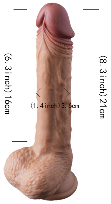 Dildo Realist Kathleen Silicon Lichid Strat Dublu Maro 22 cm Passion Labs, #12, Erotic24.ro