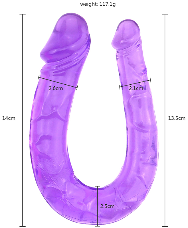 Dildo Dublu Slither Mov 29.5 cm Guilty Toys, #1, Erotic24.ro