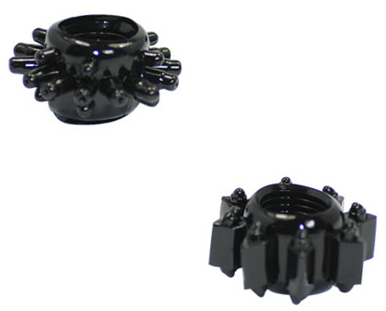 Inel de Penis Negru cu Striatii Passion Labs, #3, Erotic24.ro