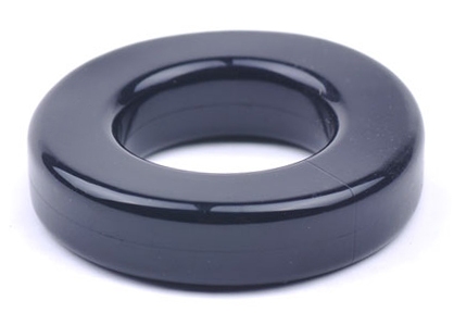 Inel Penis Smooth Stretchy Negru Passion Labs, Nr. 2, Erotic24.ro