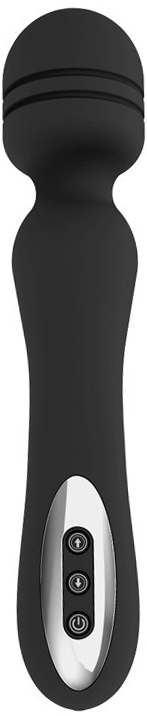 Vibrator Massager Wand Sandra Silicon USB Negru Passion Labs, #1, Erotic24.ro