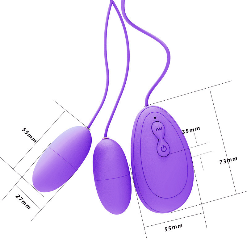 Oua Vibratoare Double Egg Remote Mov Mokko Toys, Nr. 2, Erotic24.ro