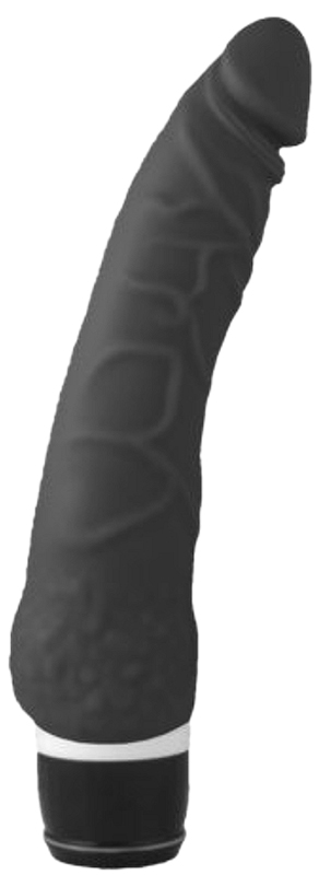 Vibrator Helen Negru din Silicon 20 cm Guilty Toys, Nr. 2, Erotic24.ro