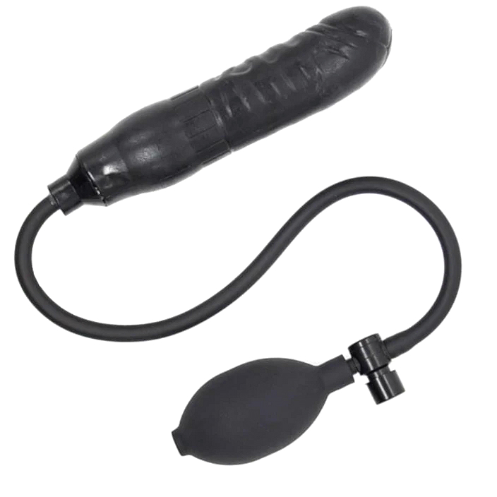 Dildo Gonflabil Negru Guilty Toys, Nr. 2, Erotic24.ro