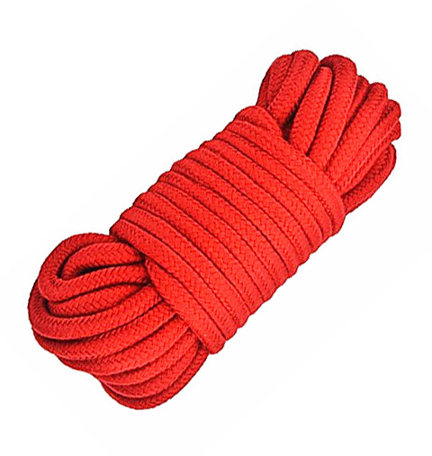 Sfoara Bondage Rope 10 m, Rosu, Passion Labs, #2, Erotic24.ro