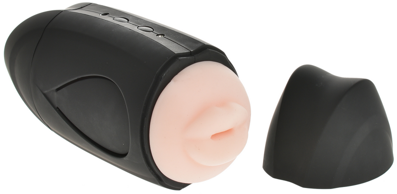 Masturbator Dublu Vagin&Gura 10 Moduri Vibratii Negru, Nr. 2, Erotic24.ro