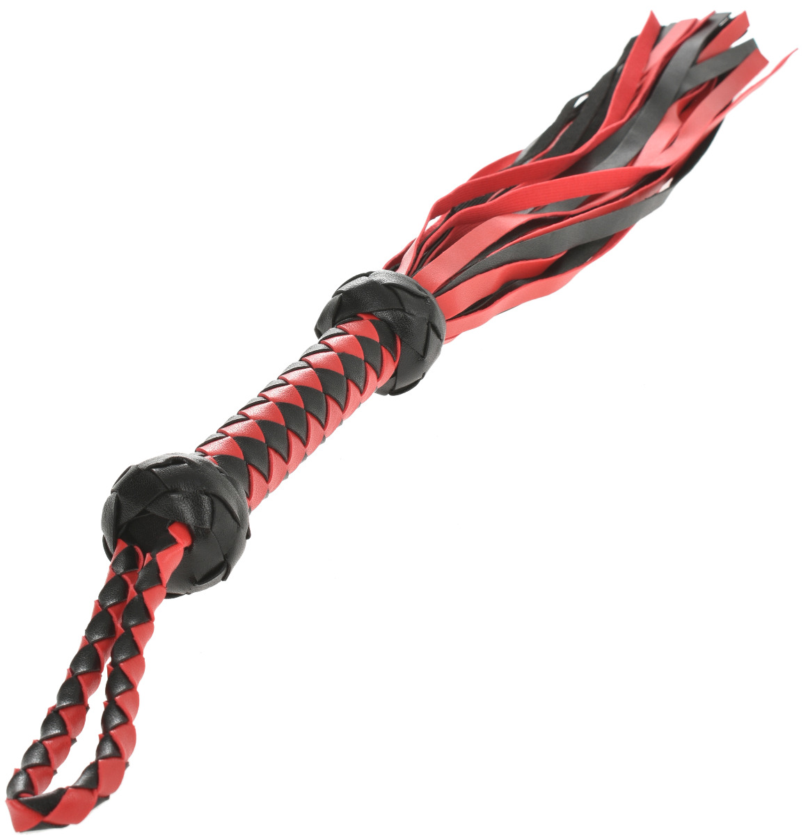 Bici cu Model Impletit Rosu/Negru , Nr. 2, Erotic24.ro