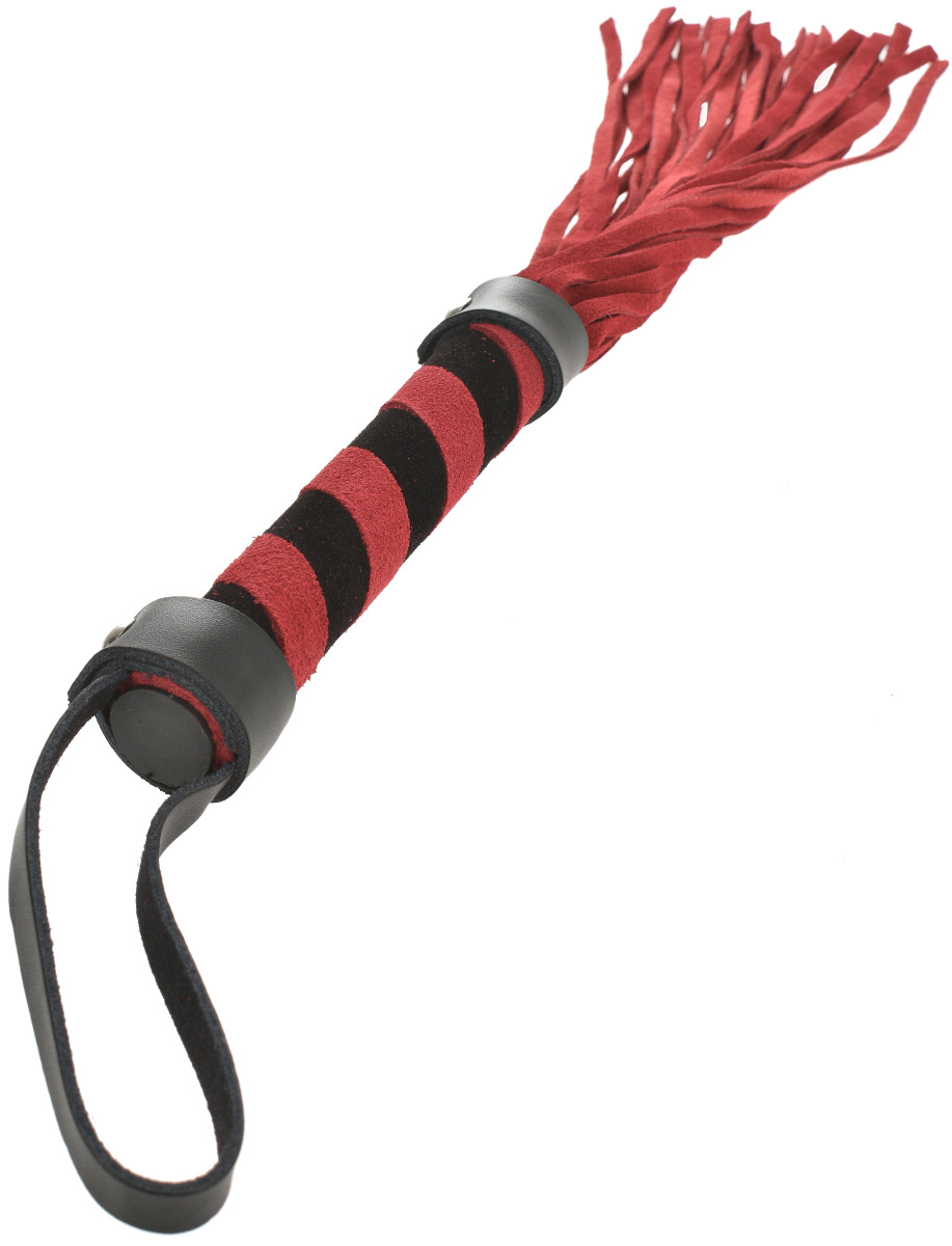 Bici Piele Intoarsa Ecologica Rosu/Negru, #2, Erotic24.ro