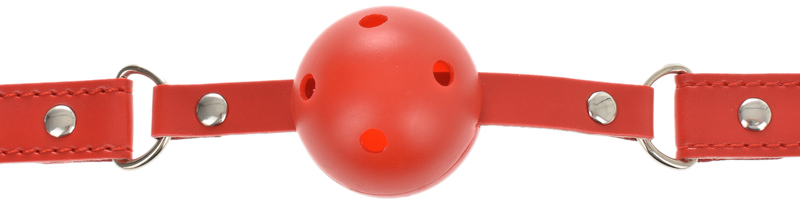 Calus cu Bila Rosu Guilty Toys, Nr. 2, Erotic24.ro