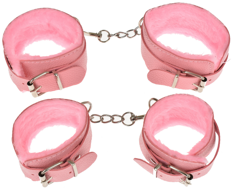 Set BDSM Bondage Kit 10 Piese Roz Guilty Toys, #7, Erotic24.ro