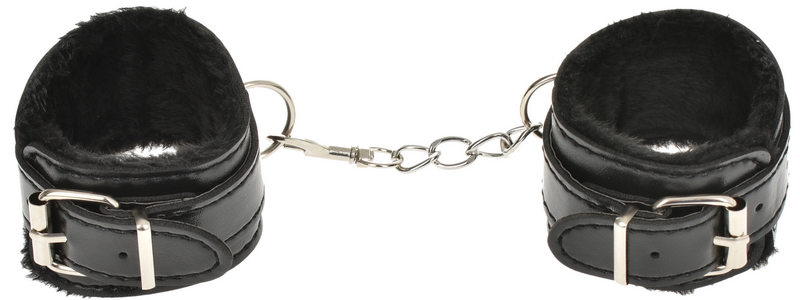 Catuse Maini Sienna cu Blana Artificiala Negre Guilty Toys, #3, Erotic24.ro