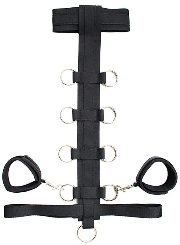 Set Bondage Catuse si Zgarda Negru Guilty Toys, #11, Erotic24.ro