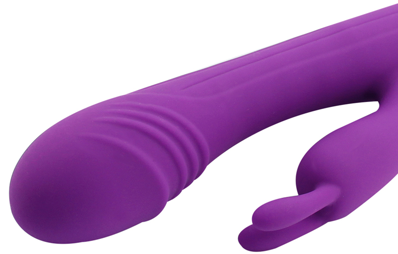 Vibrator Rabbit Levi Silicon USB 7 Moduri Mov 20 cm Passion Labs, #5, Erotic24.ro