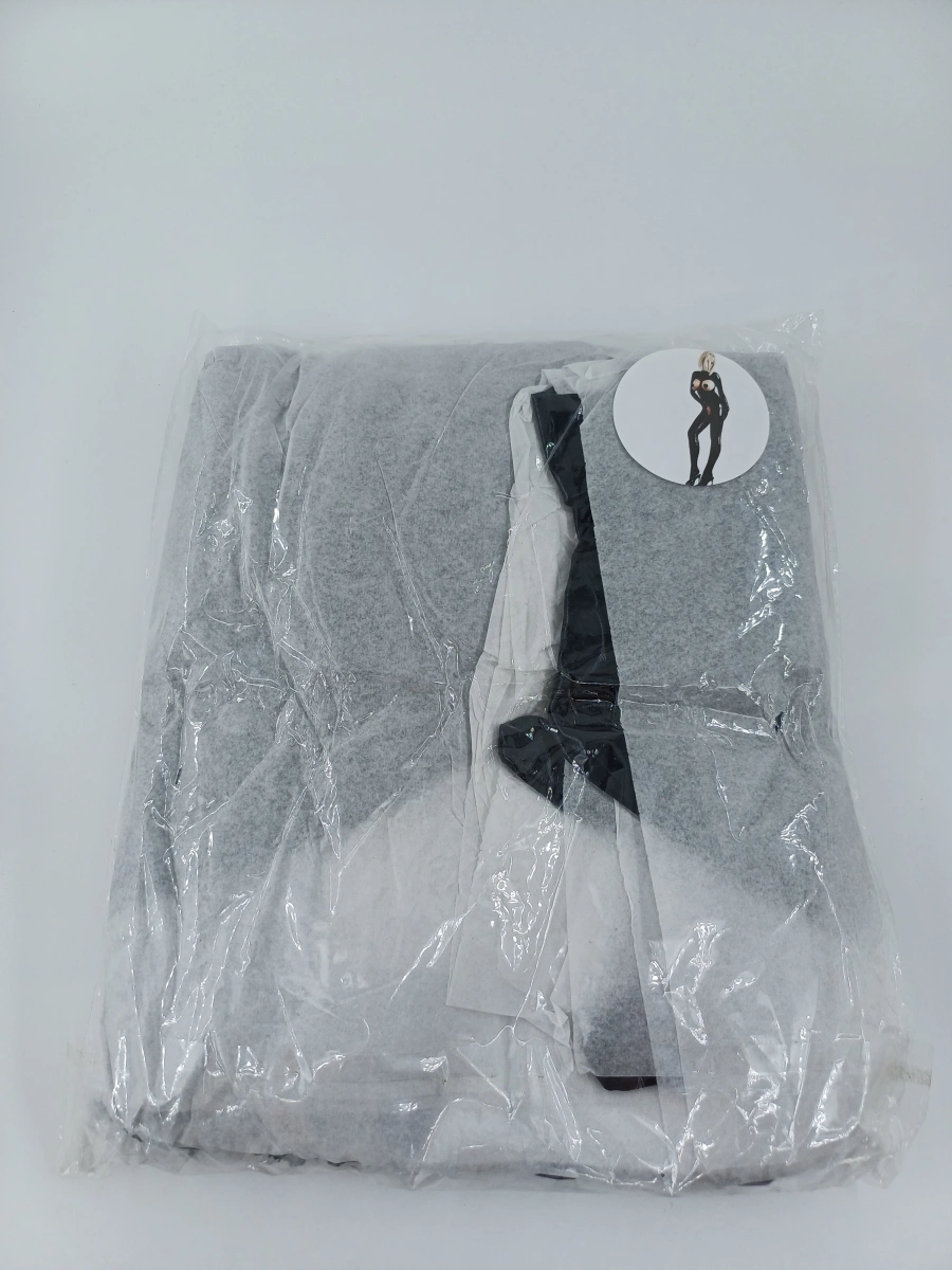 Costum Wet Look Open Cup Negru XL, Nr. 5, Erotic24.ro