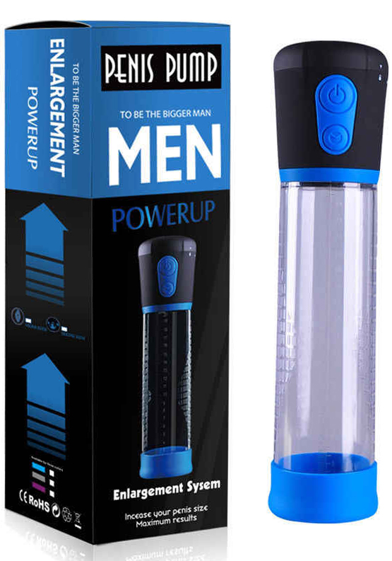 Pompa Electrica Pentru Marirea Penisului 3 Moduri Presiune Automatic Vacuum Pro Albastru, Nr. 4, Erotic24.ro