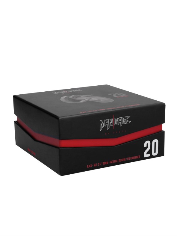 Cusca de Castitate Man Cage, Silicon, Model 20, #4, Erotic24.ro