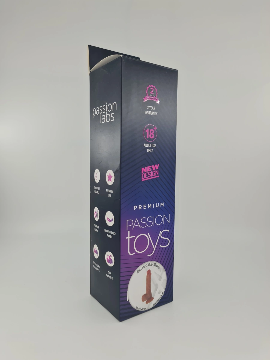 Dildo Realist Trasny Strat Dublu Silicon Maro 20 cm Passion Labs, #3, Erotic24.ro