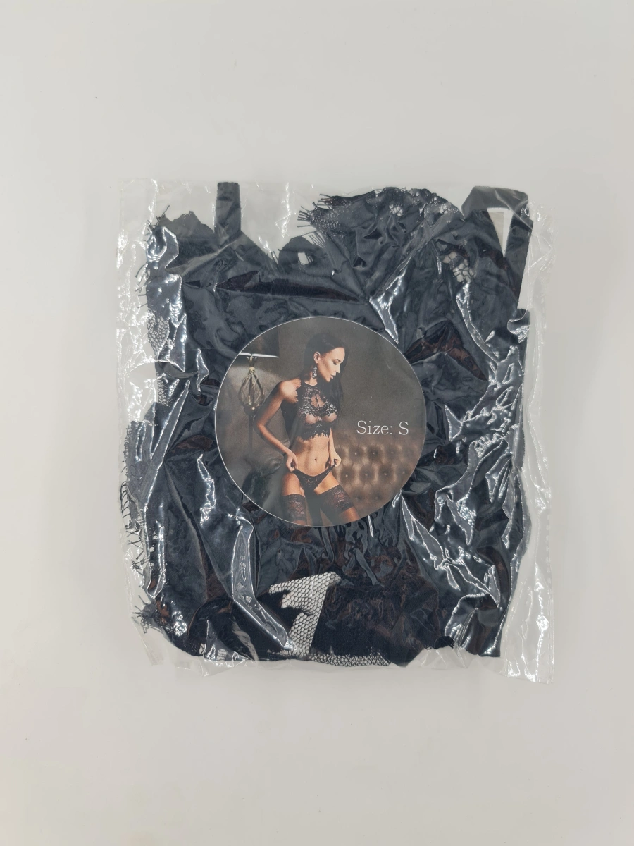 Set 2 Piese Lenjerie All Lace On Me Negru S, Nr. 3, Erotic24.ro