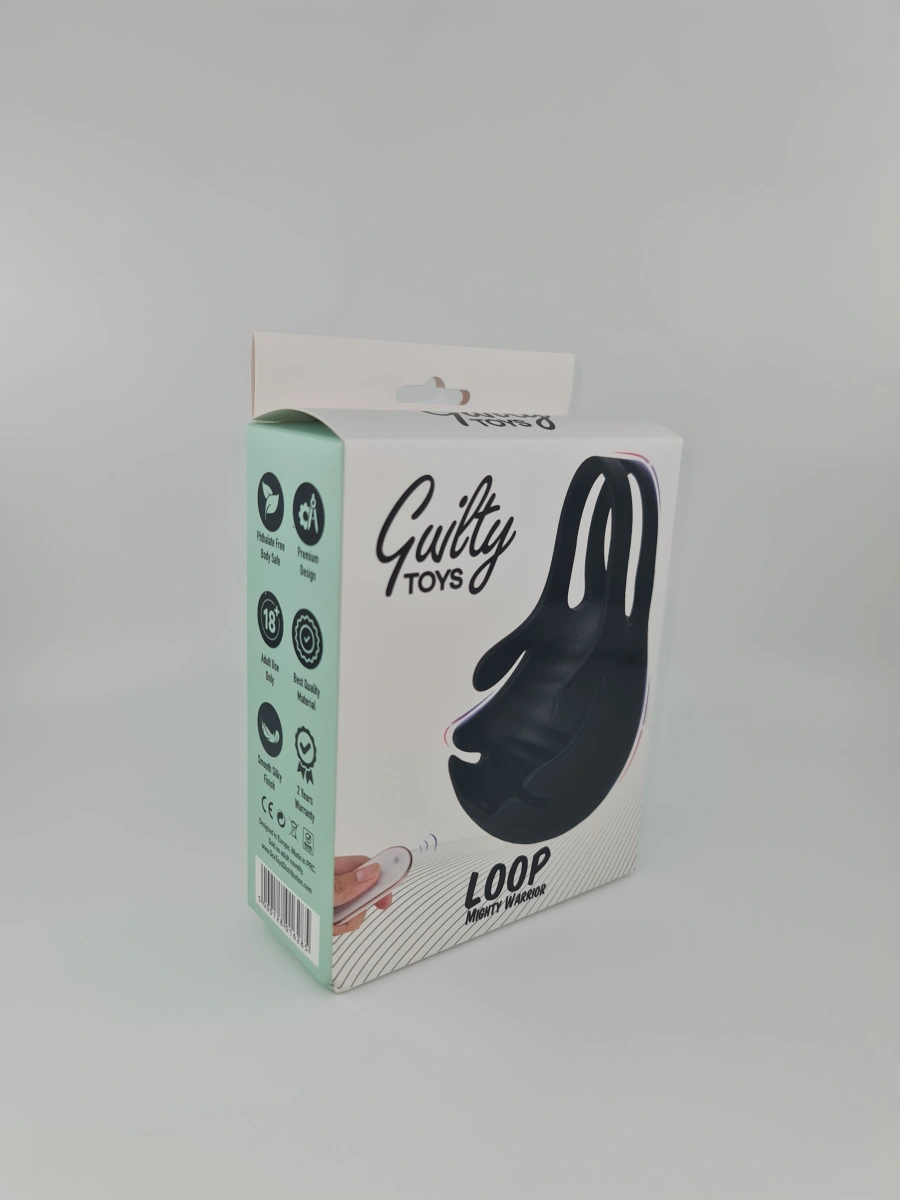 Vibrator Loop pentru Testicule Remote Control 9 Moduri Vibratii Silicon USB Guilty Toys, #3, Erotic24.ro