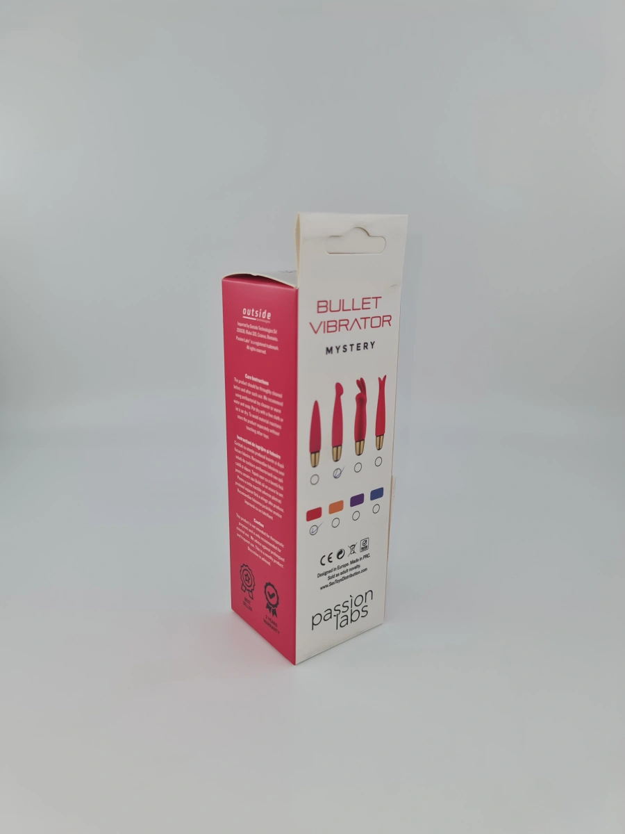 Bullet Vibrator Head 10 Moduri Vibratii Silicon Rosu USB 14.5 cm Passion Labs, Mystery, Nr. 3, Erotic24.ro
