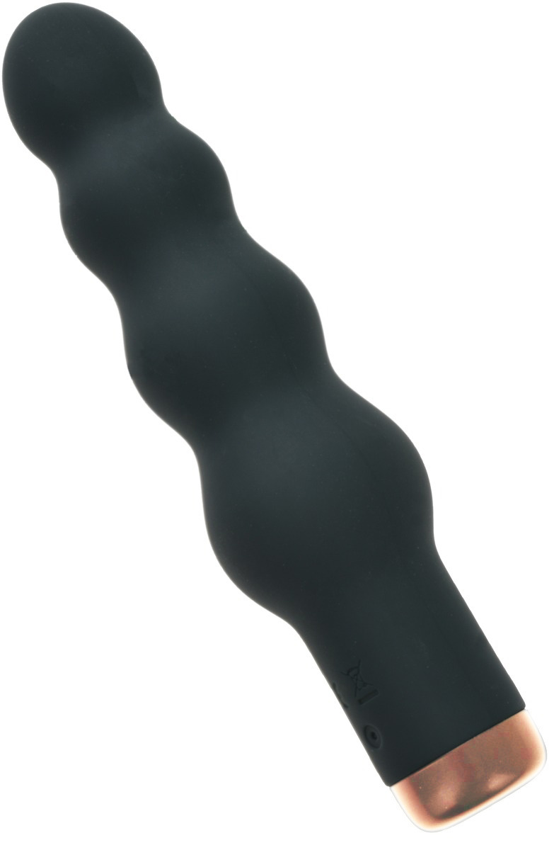 Vibrator Silky Beads 10 Moduri Vibratii Puternice Silicon Negru USB 16.5 cm Mokko Toys, #2, Erotic24.ro