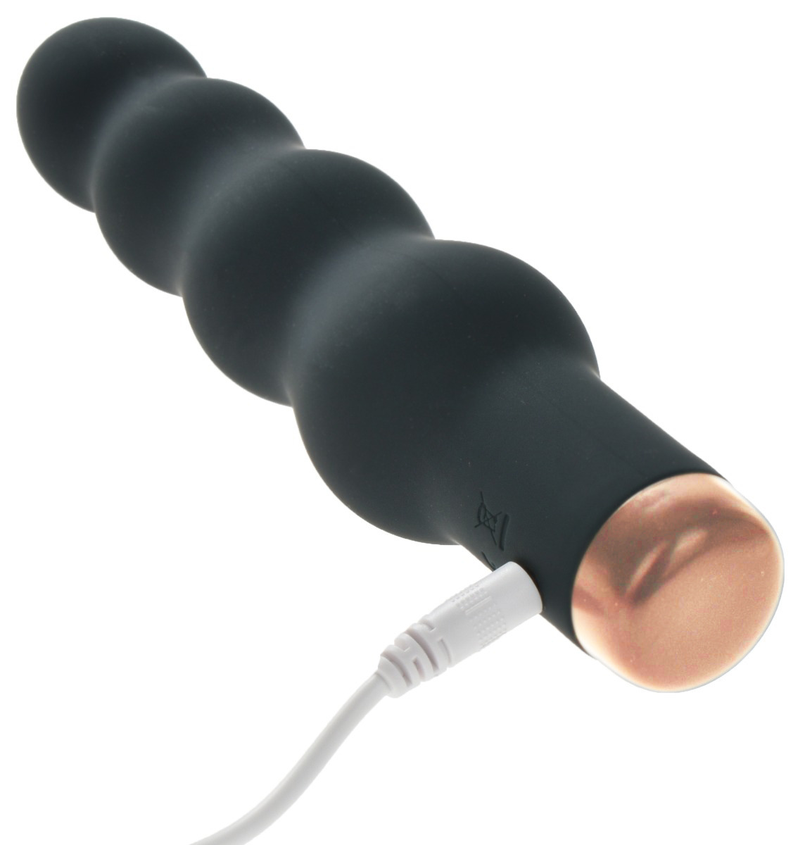 Vibrator Silky Beads 10 Moduri Vibratii Puternice Silicon Negru USB 16.5 cm Mokko Toys, #3, Erotic24.ro