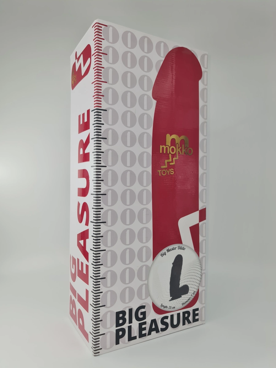 Dildo Big Master cu Ventuza Negru 24 cm Mokko Toys, Nr. 6, Erotic24.ro