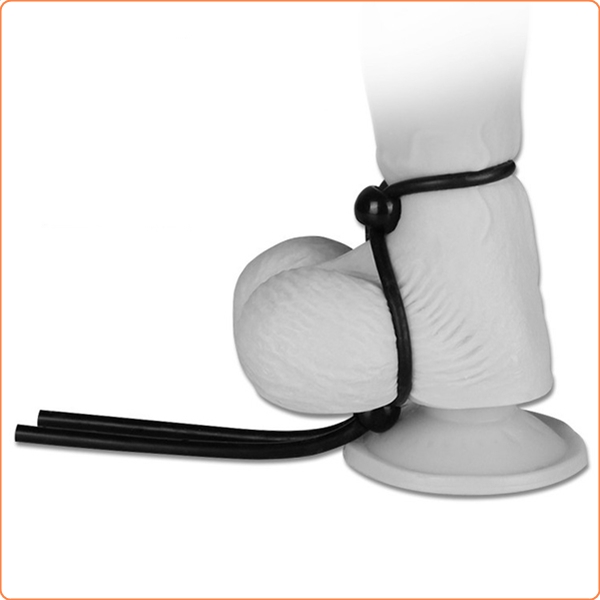 Inel de Penis Dublu Ajustabil Negru Guilty Toys, #2, Erotic24.ro