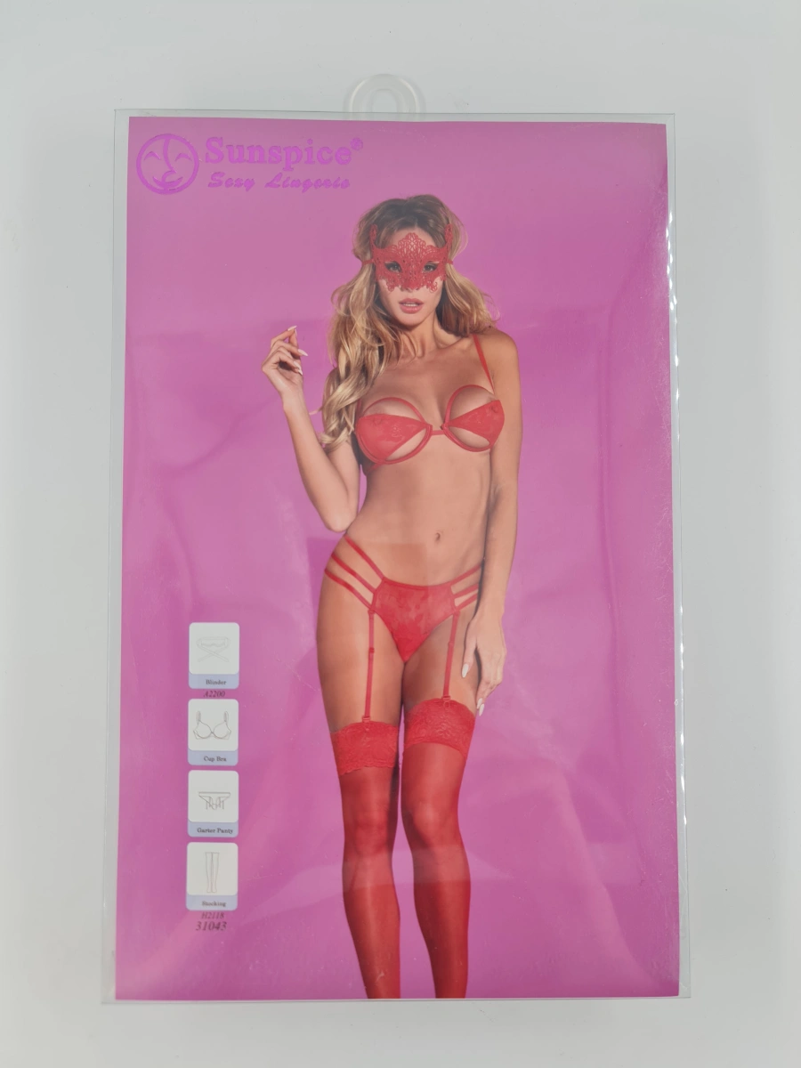 Set Lenjerie Sexy Rosie 4 Piese S/M, Nr. 3, Erotic24.ro