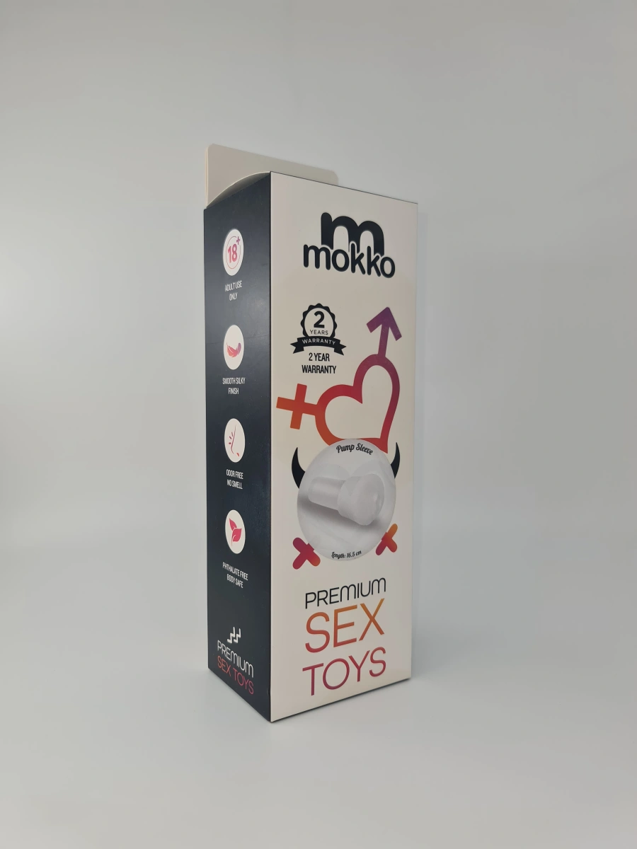 Manson Pentru Pompele de Marire Penis Vagin TPE Transparent Mokko Toys, #5, Erotic24.ro