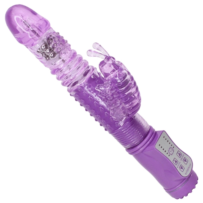 Vibrator Rabbit Sweet Butterfly Vibrating&Rotating&Thrusting Mov 26 cm Passion Labs, #1, Erotic24.ro
