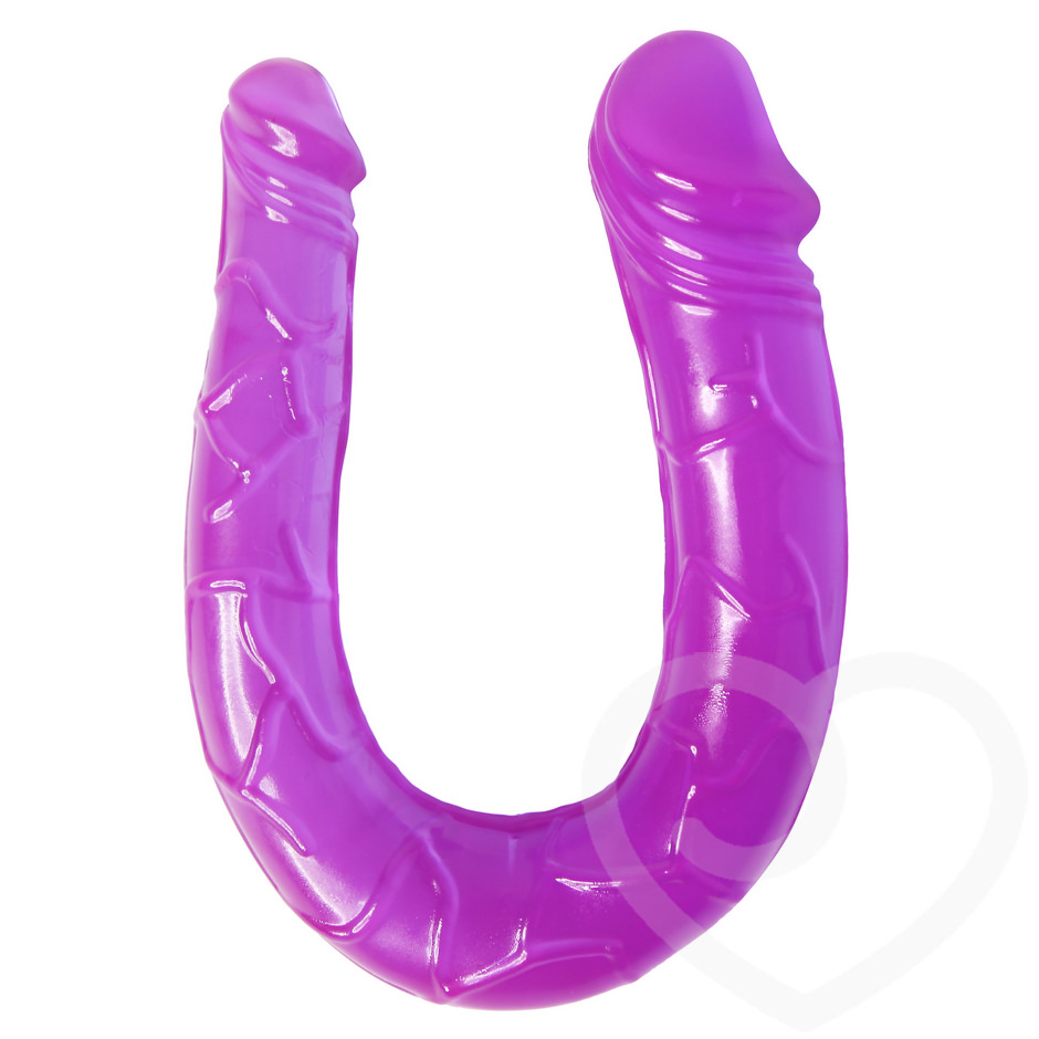 Dildo Dublu 2 Realistic Heads Jelly Mov 28 cm Mokko Toys, Nr. 6, Erotic24.ro