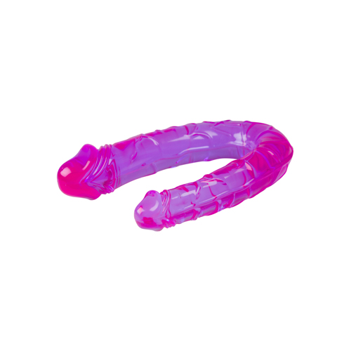 Dildo Dublu 2 Realistic Heads Jelly Mov 28 cm Mokko Toys, Nr. 3, Erotic24.ro