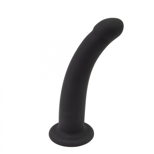 Dildo Arched Small Silicon Negru 13 cm Passion Labs, #1, Erotic24.ro