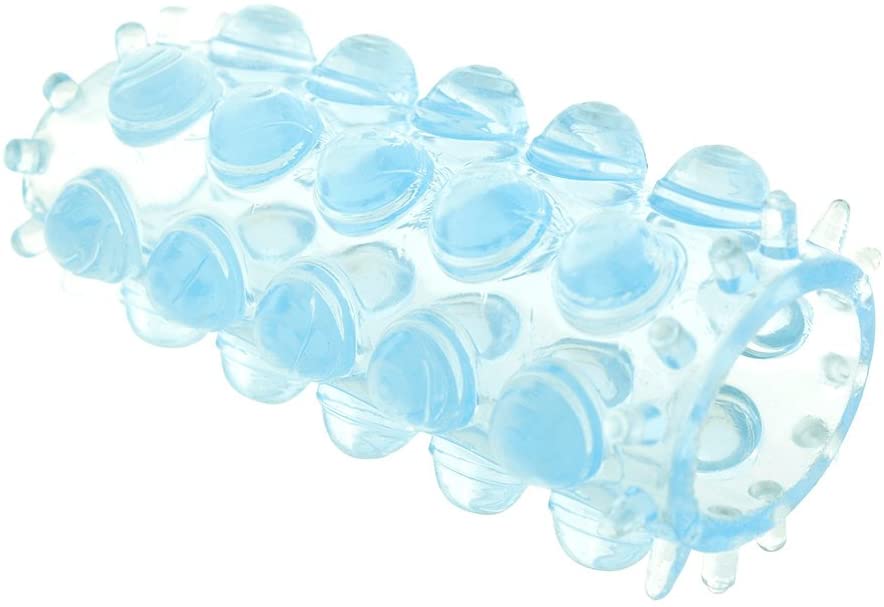 Manson de Penis Darwin cu Striatii Albastru 7 cm Mokko Toys, #1, Erotic24.ro