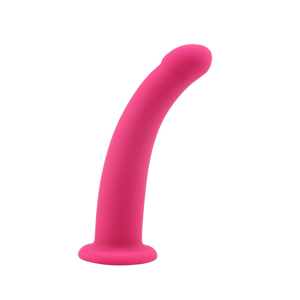 Dildo Arched Medium Silicon Fuchsia 16.5 cm Passion Labs, #2, Erotic24.ro
