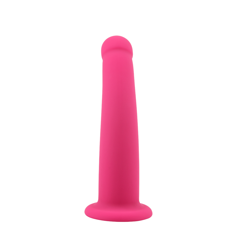 Dildo Arched Medium Silicon Fuchsia 16.5 cm Passion Labs, #6, Erotic24.ro