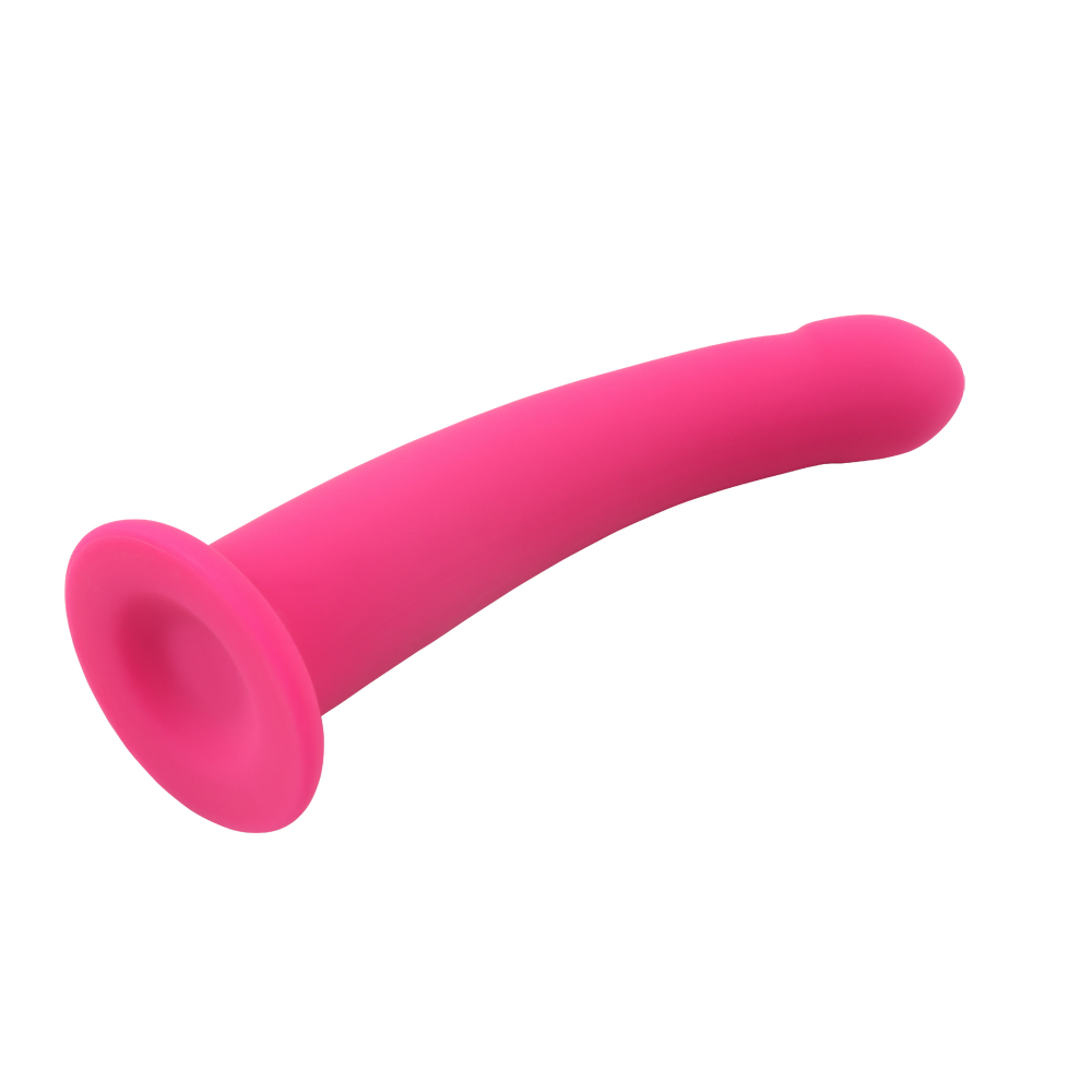 Dildo Arched Medium Silicon Fuchsia 16.5 cm Passion Labs, #3, Erotic24.ro