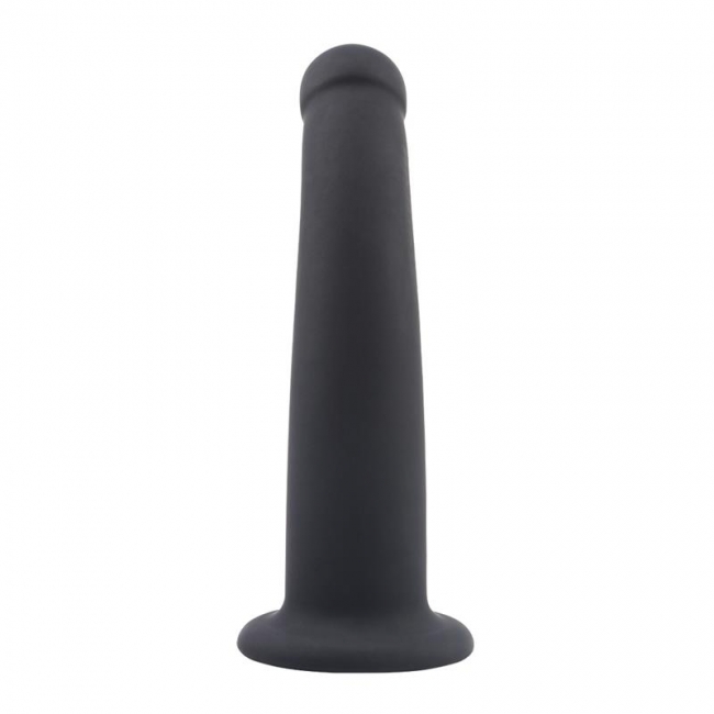 Dildo Arched Medium Silicon Negru16.5 cm Passion Labs, #3, Erotic24.ro