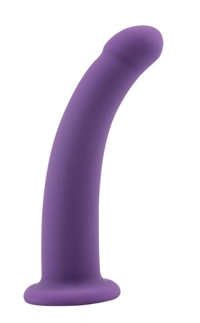 Dildo Arched Medium Silicon Mov 16.5 cm Passion Labs, #1, Erotic24.ro